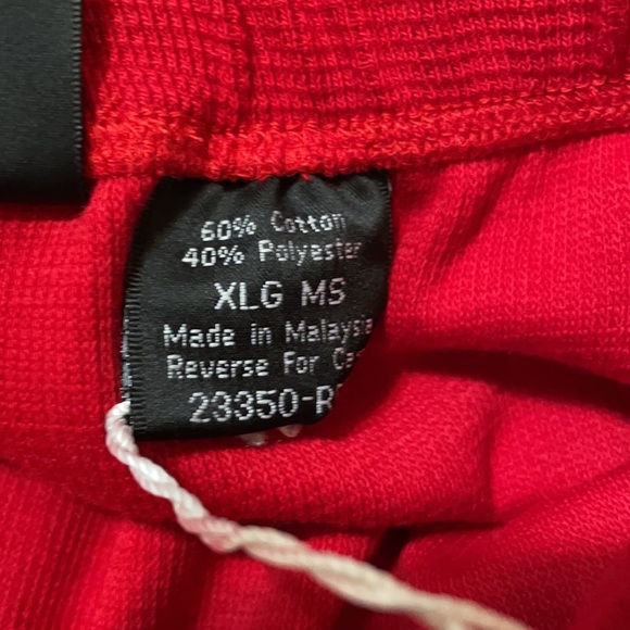 New With Tags Red Maxi with Elastic tie Waist/ Square Weave Waffle Fabric/ XL - Picture 10 of 11